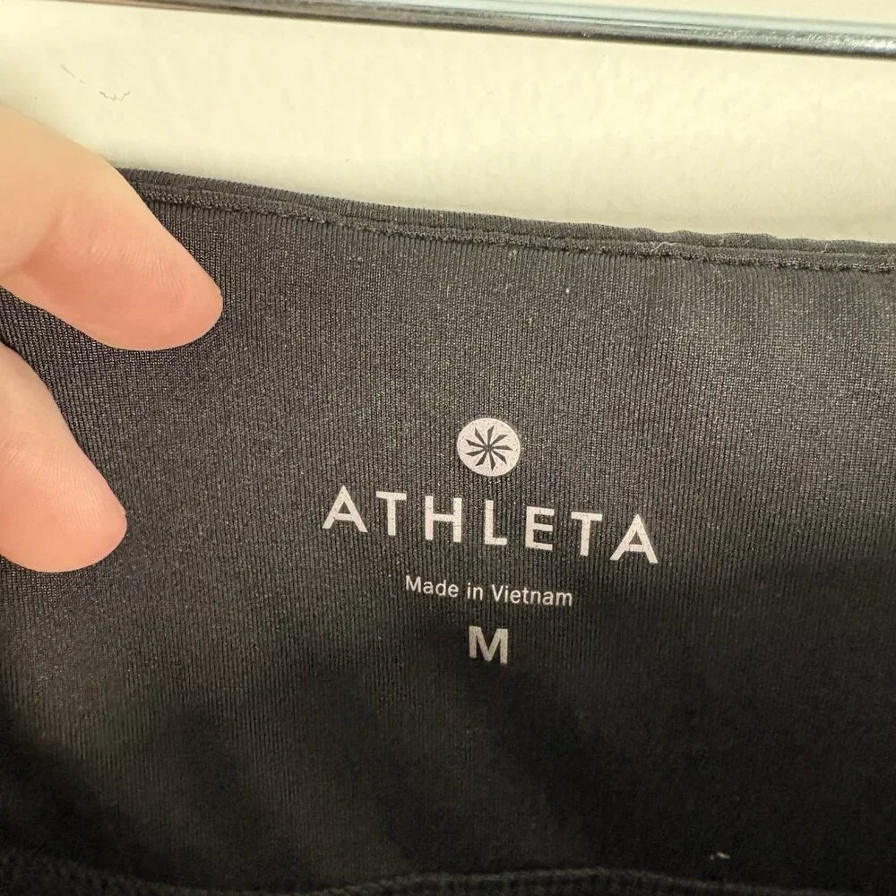Athleta Women M Black Preppy Athletic Pickleball Tennis Get Goin Pleated Skort